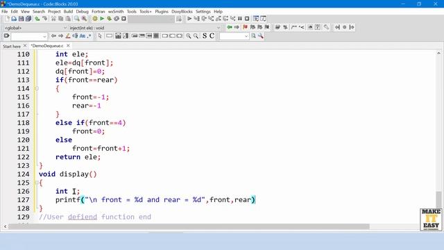 Code to implement Double Ended Queue using array in C | Pritesh D. Patel | [in Hindi] смотреть онлайн