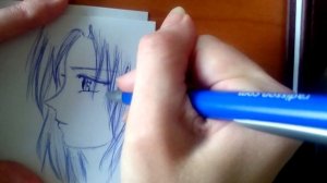 Рисунок синей ручкой онлайн. Вариант 2 с музыкой.