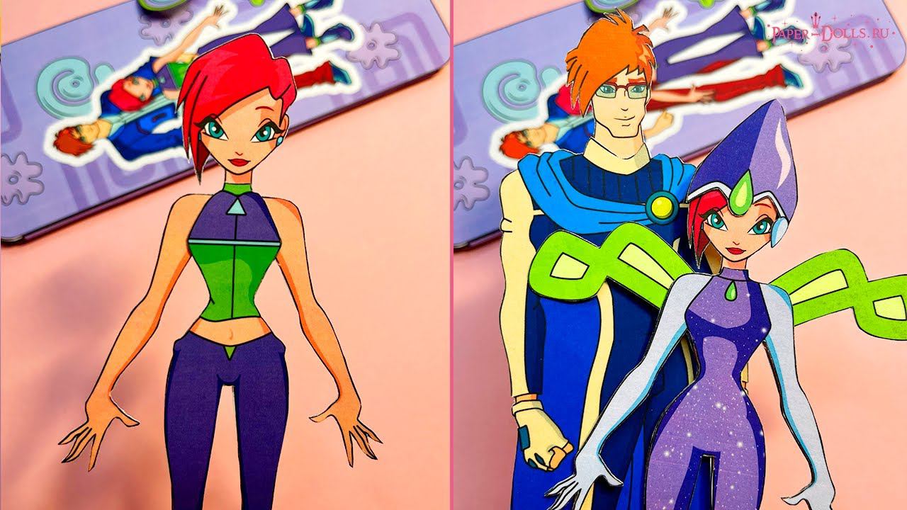 Бумажные куклы Фея Текна смотреть онлайн