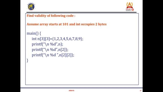 C PROGRAMMING - MULTIDIMENSIONAL ARRAYS смотреть онлайн