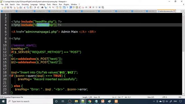 Airport Flight Control System php mysql project | flight details display | XAMPP apache | php103 смотреть онлайн
