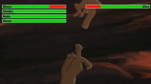 The Lion King 2: Simba's Pride (1998) Final Battle with healthbars