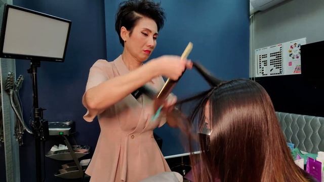 미용실 ASMR #매직스트레이트 (엉키는 모발 ) 실크가 되다~ #MagicStraight (Twisted Hair) becomes silk смотреть онлайн