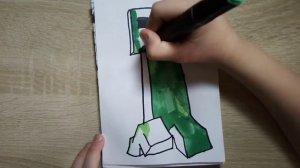 КАК НАРИСОВАТЬ КРИПЕРА ИЗ МАЙНКРАФТА | Майнкрафт рисунок!