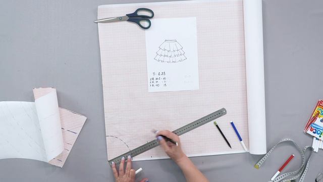 Воздушная летняя юбка с оборками. Моделирование юбки для девочки на лето 2022.  Юбка №7. Ваш выбор смотреть онлайн