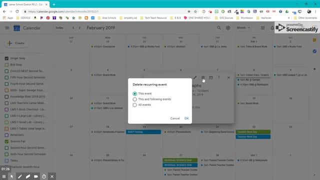 Google Calendar - Delete ONE Recurring Event смотреть онлайн