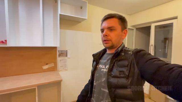 Кухня Леруа Мерлен. Фасады Аша Белый. Столешница Бунратти.