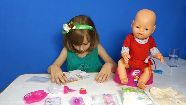 Кукла Беби Борн Распаковка Обзор Baby Born Видео для детей Игрушки для девочек Обнимашки с Машей смотреть онлайн