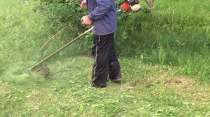 Husqvarna 143R-II в деле.