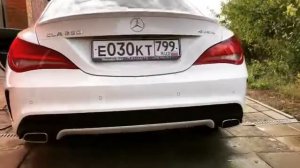 Звук стокового выхлопа на Mercedes CLA 250 4matic