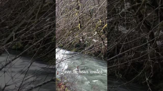 Mill Creek #nature #stream #melting #snow #short video🩵💦🩵