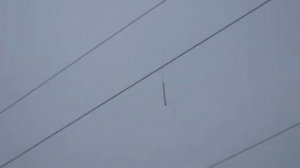 Fluorescent lamp on 110 kV power line.(Лампа ЛБ-18 на ЛЭП).