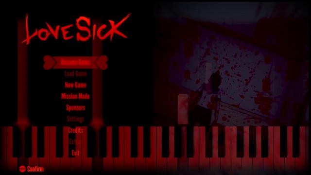 Yandere Simulator Lovesick - MENU Theme | Synthesia Piano Tutorial | смотреть онлайн