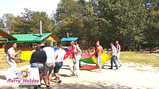 Отзыв о Корпоративе от "Merry Holiday" на День Строителя. Тимбилдинг, спортивный праздник. смотреть онлайн