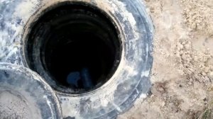 Канализация из покрышек