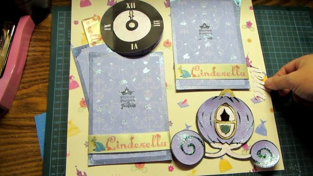 Princess Cinderella Scrapbooking Layout Cricut Happily Ever After & Dress up cartridges смотреть онлайн