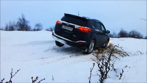 Toyota RAV4 диагональное вывешивание 2 (ЗИМА)