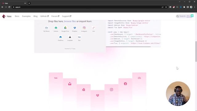 Uppy - JavaScript Library to Integrate File Uploads