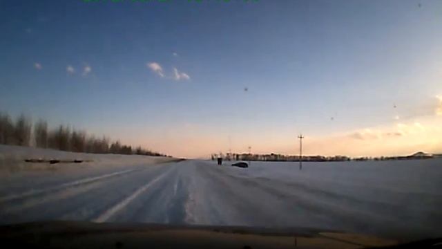 Лед, снег, дорога Банное- Магнитогорск смотреть онлайн