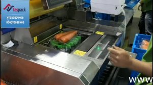 Автоматический горячий стол с весами и этикетировщиком