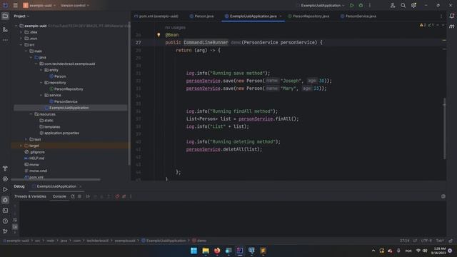 UUID como chave primaria em JPA смотреть онлайн