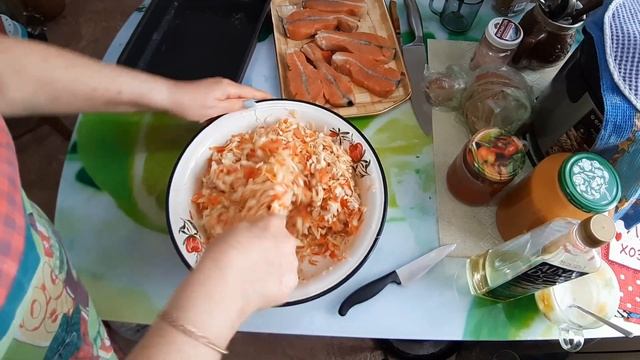 Сами готовим. Сами едим. Испекли хлеб. Рыбы в овощах. смотреть онлайн