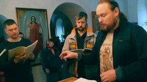 Задостойник Богоявления, знаменный распев в гармонизации  архимандрита Товии