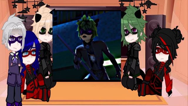 ♡|Реакция ЛБиСК, Коготь Нуара и Токси Баг на tiktok|♡ 1/? смотреть онлайн