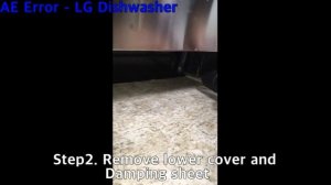 AE Error - LG Dishwasher - LDF5545