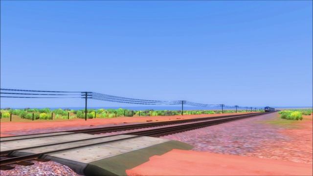 4K Train Simulator: AMTK 206 Rolls Through Sunshine, Arizona смотреть онлайн