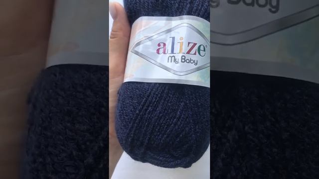 Подробный обзор пряжи Alize My Baby(Акрил 100%) №58 Темно-синий смотреть онлайн
