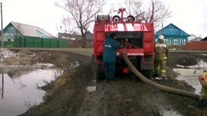 Съемка беспилотника паводковой ситуации в Исилькульском районе