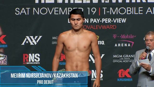 NURSULTANOV WEIGH IN/PRO DEBUT смотреть онлайн