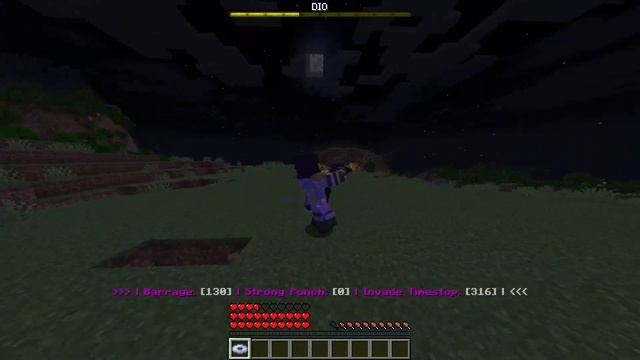 JOTARO Vs DIO In Minecraft | Time Stop DLC For JoJo New World Datapack