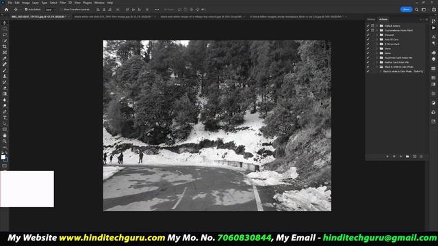 Black and white to Color Photo Photoshop 2022 Action File | Photoshop 2022 Action File Download смотреть онлайн