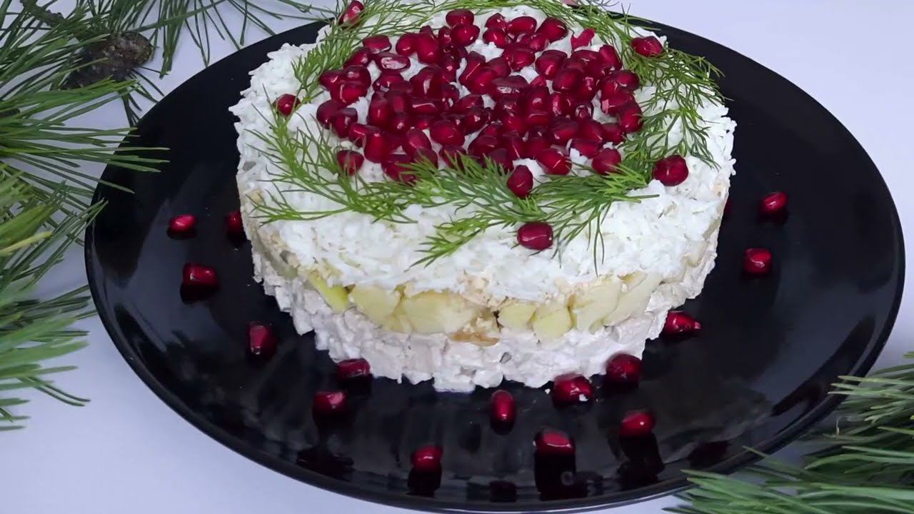 Сытный, мясной САЛАТ ЗИМНИЙ. Из самых доступных продуктов.
