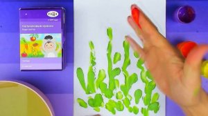 Пальчиковые краски - рисуем МАКИ цветы для детей