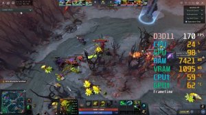 GeForce GTX 1050 ti -- Intel Core i5-11400 -- Dota 2 FPS Test i5-11400F