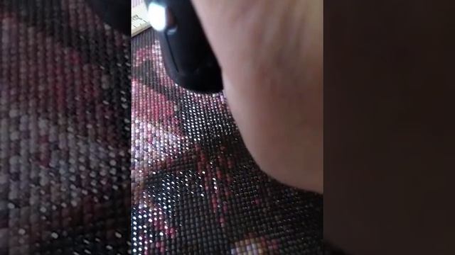 Исправление заломов на картине в алмазной мозаике. смотреть онлайн