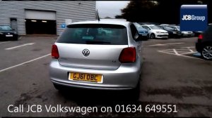 2011 Volkswagen Polo Hatch Match 1.4l Reflex Silver Metallic GJ61OBC for sale at JCB VW Medway