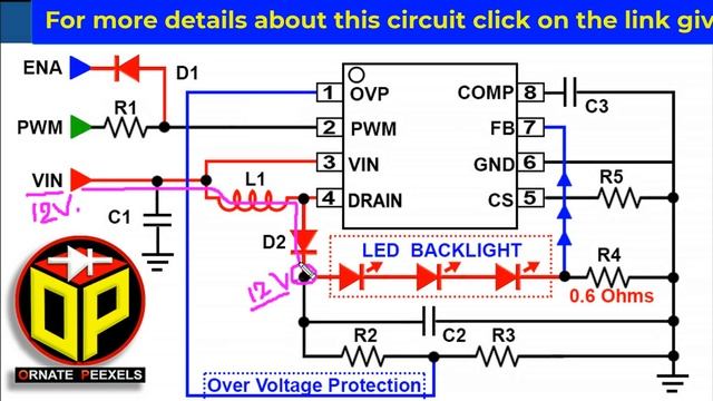 LED TV Repair,  No Light on the Screen, LED Driver Circuit Explanation, OB33510CP IC Datasheet