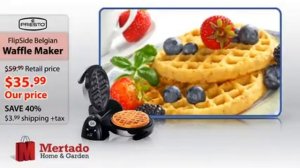 Presto Flipside Belgian Waffle Maker