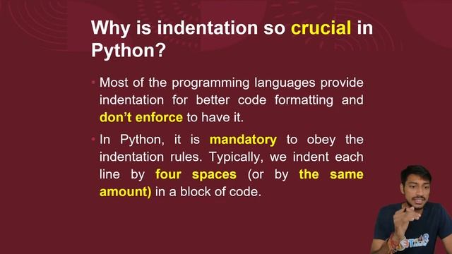 #coding #python What is PYTHON INDENTATION in hindi by Paras Patel | Basics to advanced coding
