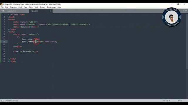 CSS tutorial 5 | How to Change Font and Give a Professional Look to Text | Using CSS