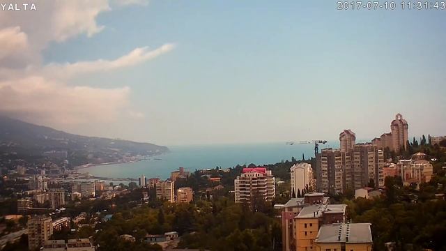 Камера - Ялта Крым 2017-07-10. День за 5 минут
