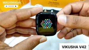 ?? MODEL: V42 VIKUSHA | SMART WATCH | WIRELESS CHARGER |WEARFIT PRO App |  UNBOXING REVIEW