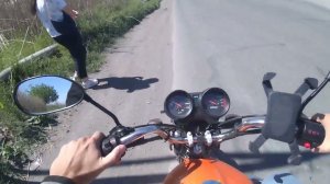 Покатушка на 125 альфе. Еду на оптовый рынок.