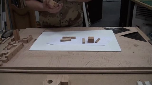 Деревянный макет. Москва. Район Арбат. Мастерская YINIART.RU