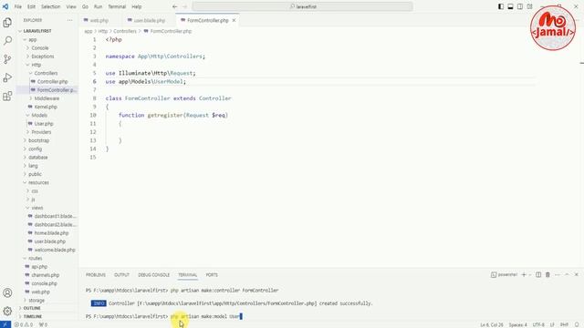 How to make Admission Form in Laravel | Save Form data to MySQL with File Upload in Laravel