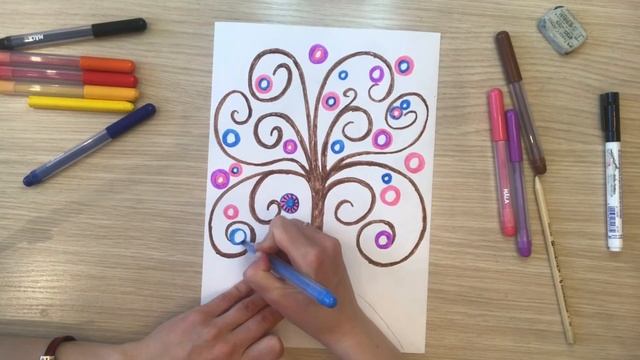 Чудо дерево рисунок.  Сказочное дерево рисунок. Как нарисовать чудо дерево. Волшебный лес.